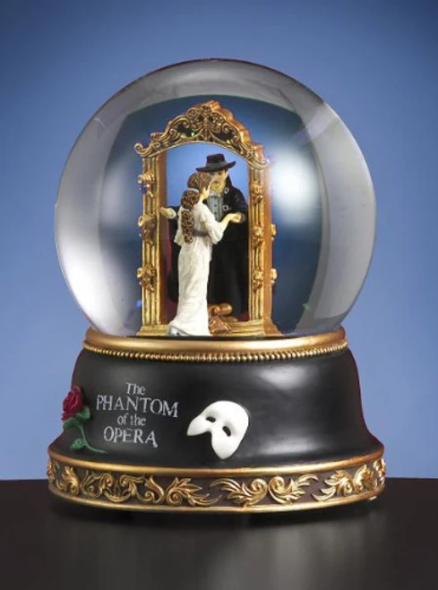6.5" Phantom And Christine Mirror Scene Musical Water Globe - 30958207 2 6.5" Phantom And Christine Mirror Scene Musical Water Globe - 30958207 - Image 2