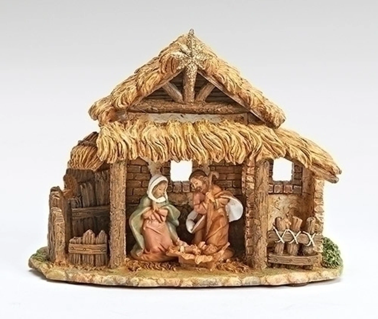 Roman 6.25" Fontanini Silent Night Musical Holy Family Christmas Nativity Scene 1 Roman 6.25" Fontanini Silent Night Musical Holy Family Christmas Nativity Scene